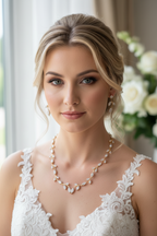 Zirkonia Schmuckset Gold – Collier, Ohrringe & Armband mit Blattdesign | ONDEGO®