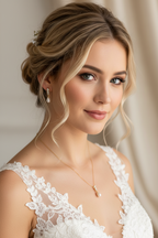 Brautschmuck Set Gold – Perle & Strass Kette und Ohrringe elegant | ONDEGO®