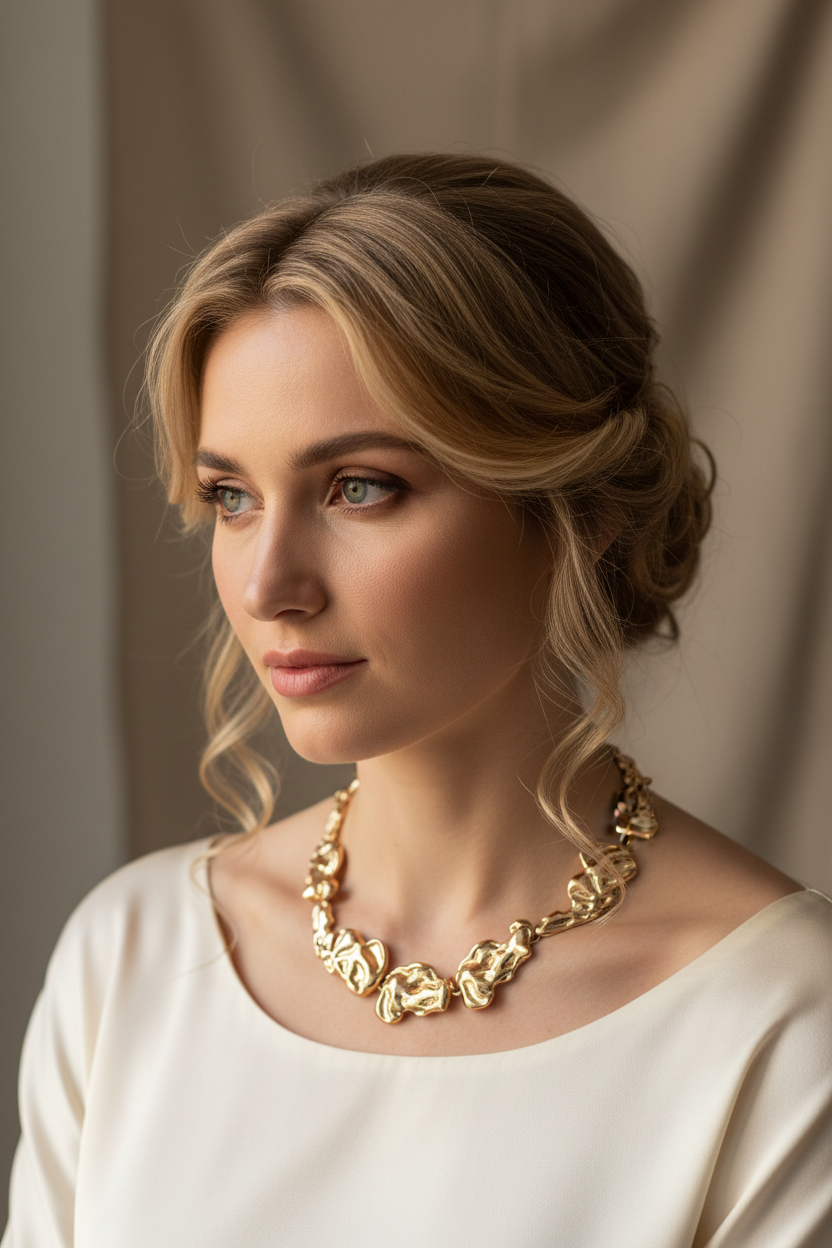 Choker Halskette Gold – Statement Kette eng anliegend | verstellbar 37–44 cm | ONDEGO®