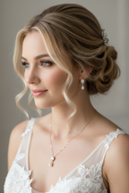 Zirkonia Perlen Schmuckset Gold – Halskette & Ohrringe | Brautschmuck | ONDEGO®