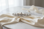 Strass Diadem Silber – Elegante Brautkrone für Hochzeit | ONDEGO®