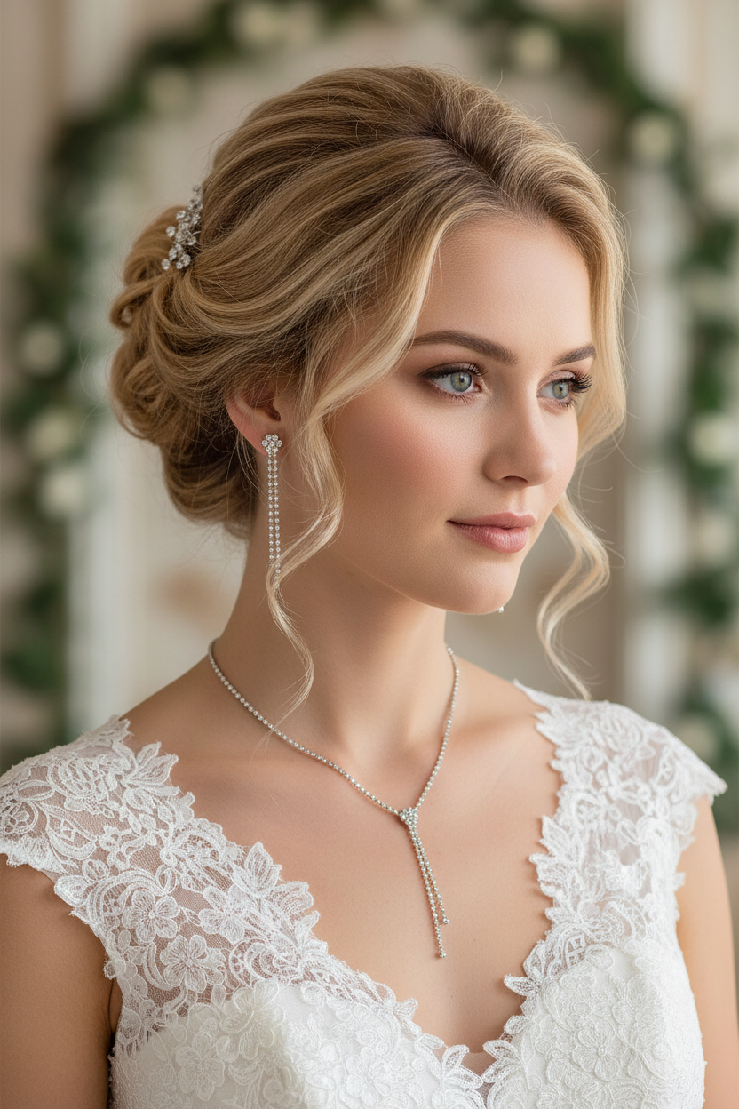 Strass Schmuckset Silber – Collier, Ohrringe & Armband 3-teilig | ONDEGO®