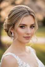 Braut Ohrringe Roségold – Zirkonia & Perle 4 cm elegant hängend | ONDEGO®