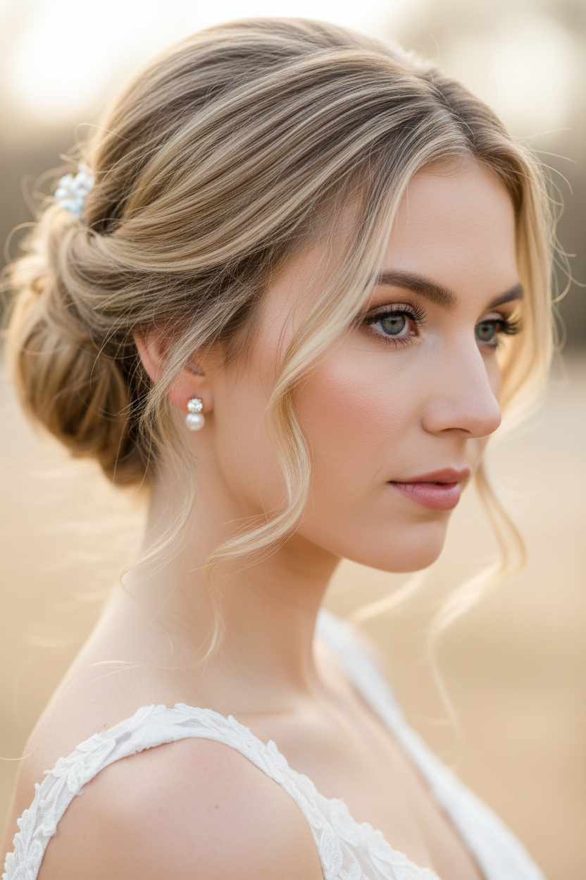 Perlen Ohrstecker Gold – 6 mm Perle mit Zirkonia | Edelstahl wasserfest | ONDEGO®