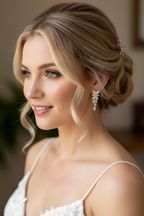 Roségold Blatt Ohrringe mit AAA+ Zirkonia – Elegante Ohrstecker | ONDEGO®