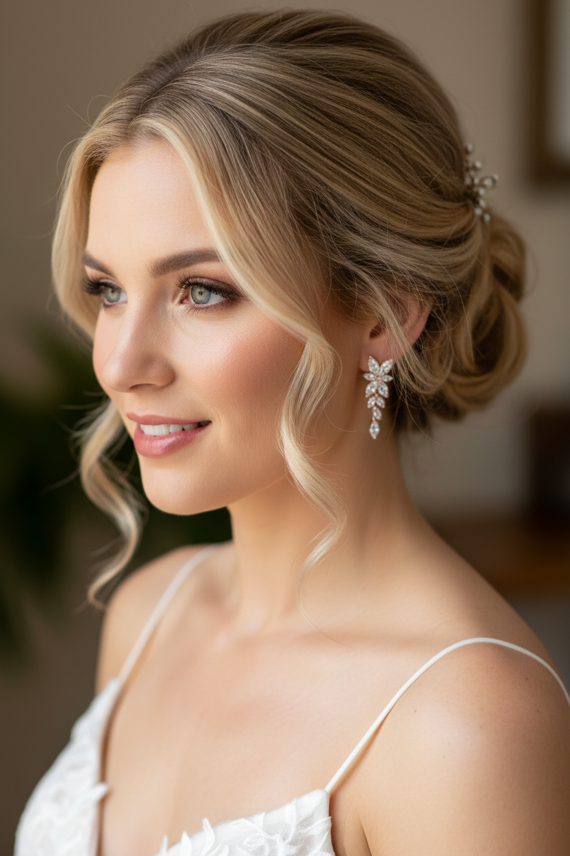 Roségold Blatt Ohrringe mit AAA+ Zirkonia – Elegante Ohrstecker | ONDEGO®