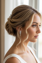Silber Blatt Ohrringe mit AAA+ Zirkonia – Elegante Ohrstecker | ONDEGO®