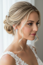 Silber Blatt Ohrringe mit AAA+ Zirkonia – Elegante Ohrstecker | ONDEGO®