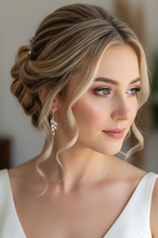 Gold Blatt Ohrringe mit AAA+ Zirkonia – Elegante Damen Ohrringe | ONDEGO®