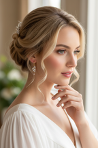 Gold Blatt Ohrringe mit AAA+ Zirkonia – Elegante Damen Ohrringe | ONDEGO®
