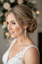 Elegante Braut Ohrringe Silber – Zirkonia 6 cm | ONDEGO®