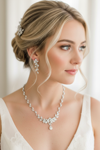 Zirkonia Schmuckset Silber – Collier & Ohrringe und Armband | ONDEGO®