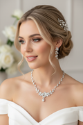 Zirkonia Schmuckset Silber – Collier & Ohrringe und Armband | ONDEGO®