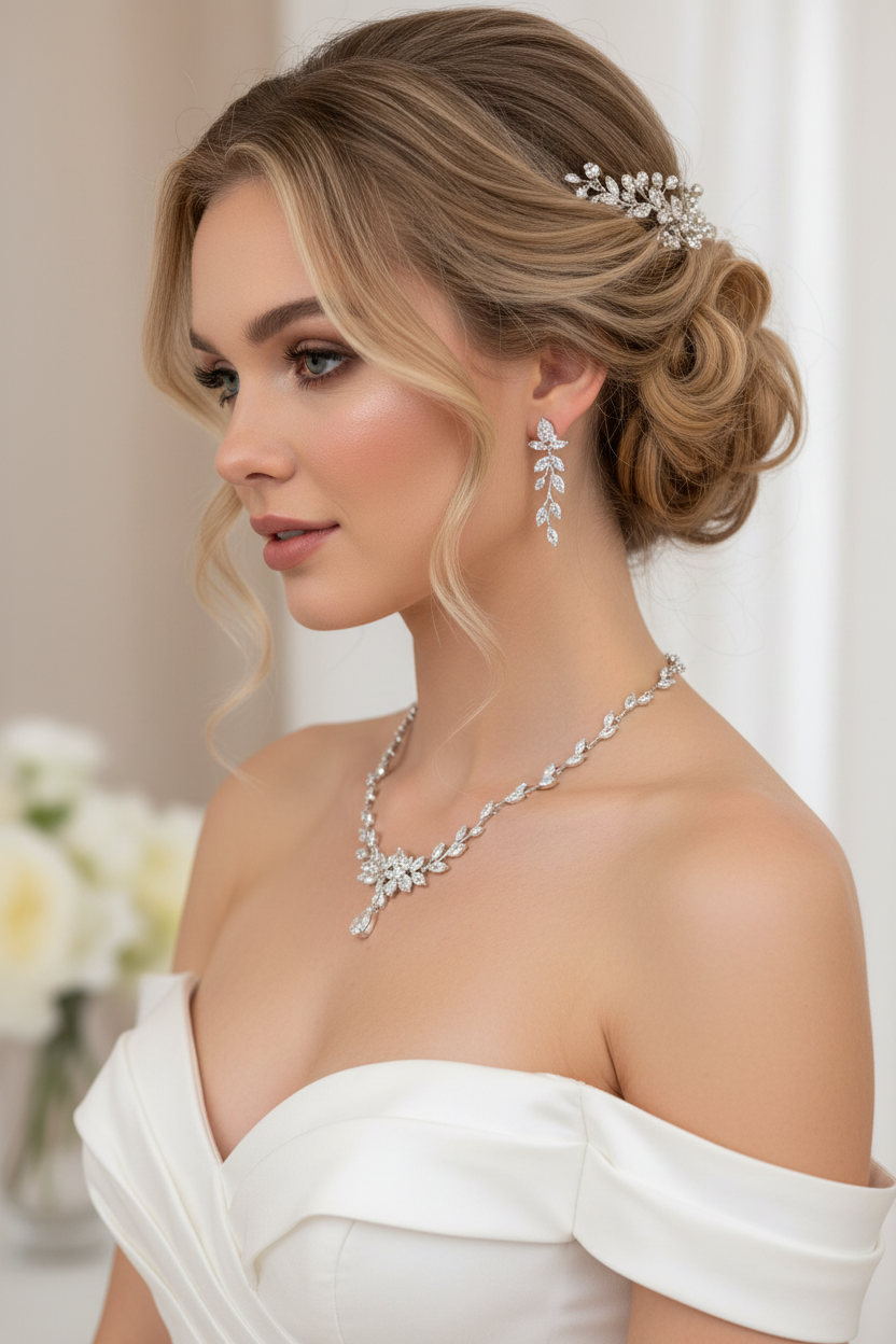Zirkonia Schmuckset Silber – Collier & Ohrringe und Armband | ONDEGO®
