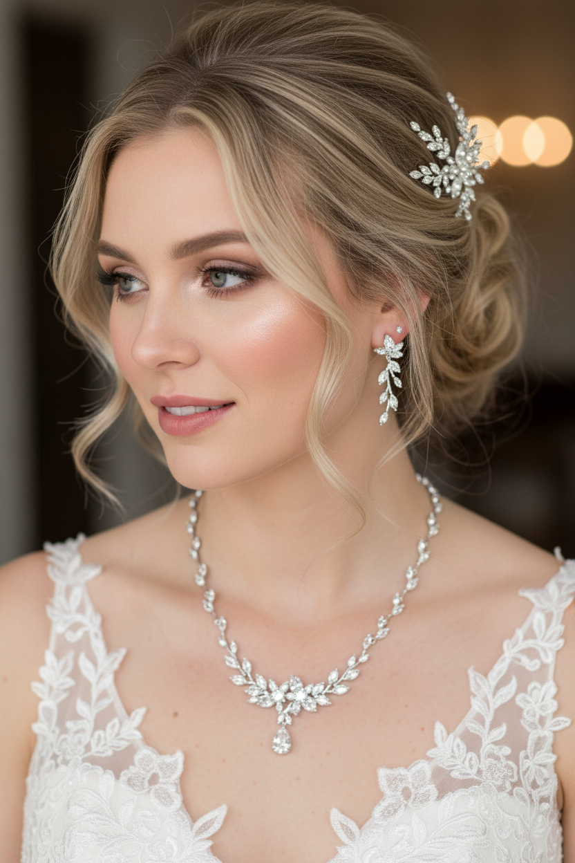 Zirkonia Schmuckset Silber – Collier & Ohrringe und Armband | ONDEGO®