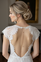 Roségold Rückenkette 2-in-1 mit Strassperle – verstellbares Collier mit Slider | ONDEGO®