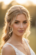 Schmuckset Gold mit Zirkonia – Halskette & Ohrringe | Eleganter Brautschmuck für Hochzeit und festliche Anlässe