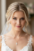 Brautschmuck Set Gold – Halskette & Ohrringe mit Zirkonia | verstellbar | ONDEGO®