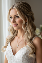 Brautschmuck Set Gold – Halskette & Ohrringe mit Zirkonia | verstellbar | ONDEGO®