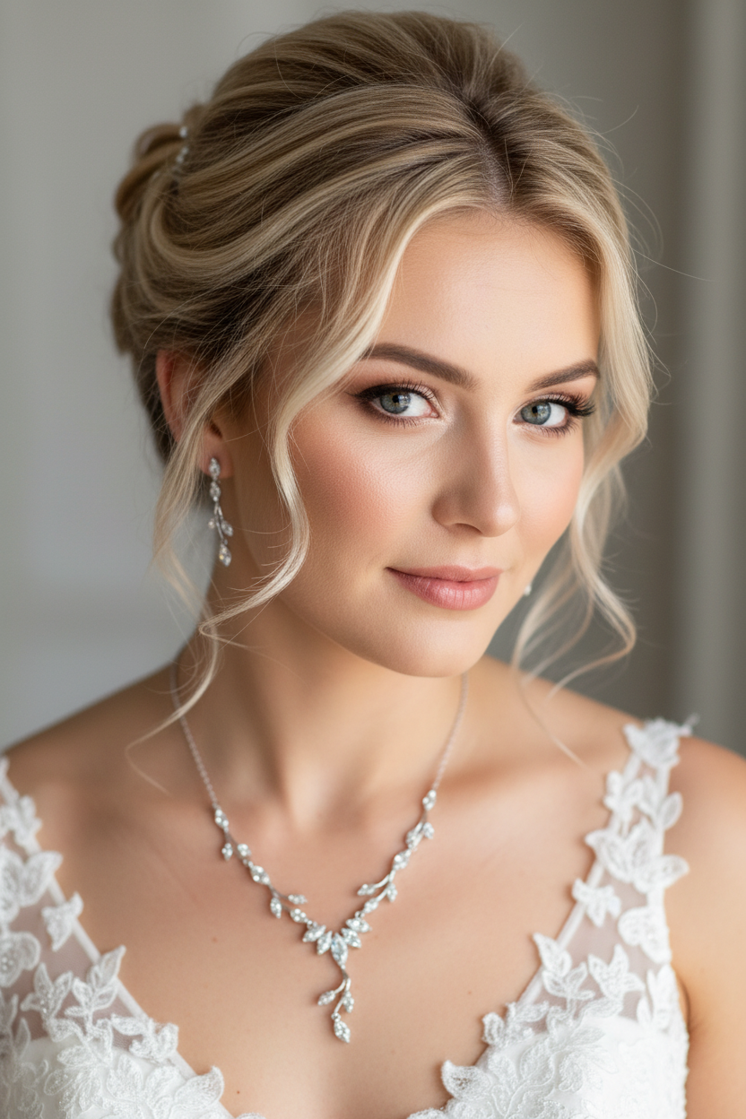 Zirkonia Schmuckset Silber – Collier & Ohrringe im eleganten Blätterdesign | ONDEGO®