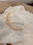 Diadem Gold – Tiara mit Strass und Ösen 4 cm hoch | ONDEGO®