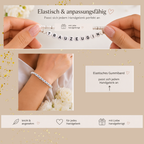 Trauzeugin Armband mit Herz – Perlenarmband Weiß – Geschenk zum Trauzeugin fragen oder für Brautjungfer | ONDEGO®