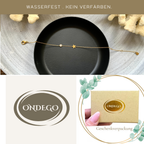 Stern Armband Freundin mit Geschenkbox & Spruchkarte – 18K vergoldeter Edelstahl