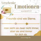 Stern Armband Freundin mit Geschenkbox & Spruchkarte – 18K vergoldeter Edelstahl