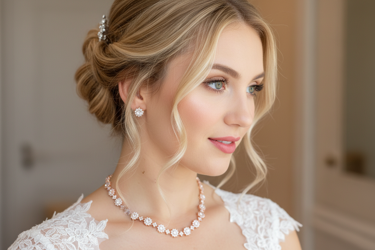 Roségold Zirkonia Schmuckset – elegantes 3-teiliges Set mit AAA+ Zirkonia | ONDEGO®