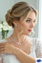 Roségold Zirkonia Schmuckset – elegantes 3-teiliges Set mit AAA+ Zirkonia | ONDEGO®