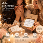 Freundschaftsarmband 2er Set Herz mit Geschenkbox – Gold oder Silber
