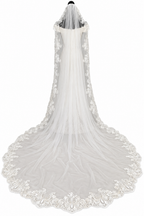 Brautschleier Ivory 3 Meter – Kathedrale Spitze Schleier Kirche | ONDEGO®