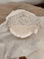 Diadem Silber – Haarschmuck mit Strass 5 cm hoch | ONDEGO®