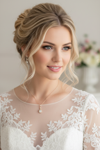 Roségold Zirkonia Schmuckset mit abnehmbarer Rückenkette – Collier, Ohrringe & Armband | ONDEGO®