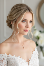 Roségold Zirkonia Schmuckset mit abnehmbarer Rückenkette – Collier, Ohrringe & Armband | ONDEGO®