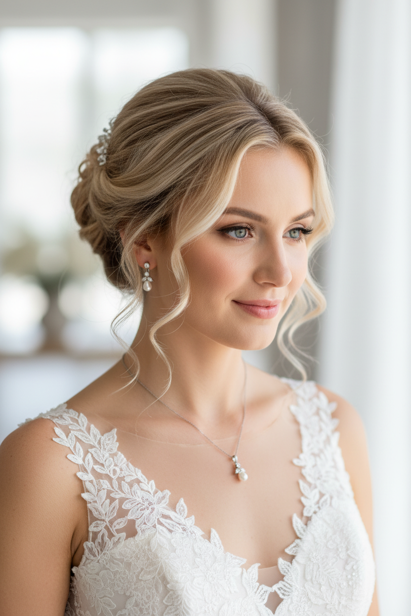 Schmuckset Silber – Perlen & Zirkonia Collier mit Ohrringen | ONDEGO®