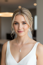 Schmuckset Silber – Perlen & Zirkonia Collier mit Ohrringen | ONDEGO®