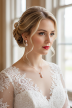 Brautschmuck Set Roségold – Zirkonia Tropfen Kette, Ohrringe & Armband verstellbar | ONDEGO®