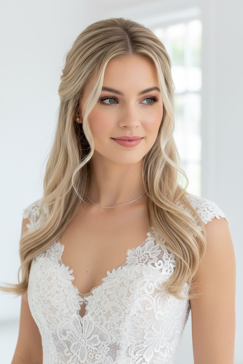 Silber Edelstahl Schmuckset mit Perle – Halskette & abnehmbare Rückenkette | ONDEGO®