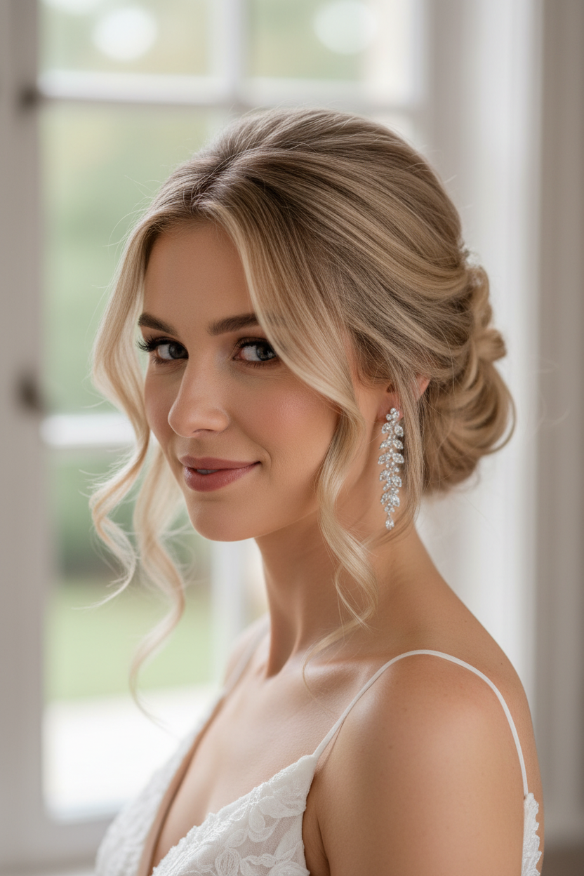 Elegante Braut Ohrringe Silber – Zirkonia 6 cm | ONDEGO®