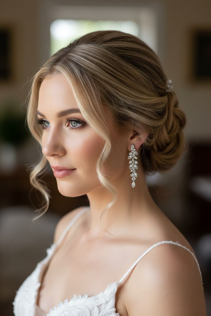 Elegante Braut Ohrringe Silber – Zirkonia 6 cm | ONDEGO®