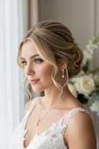 Brautschmuck Set Gold – Perle & Strass Kette und Ohrringe elegant | ONDEGO®