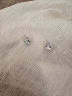 Zirkonia Ohrringe Silber – zarte Ohrstecker 0,8 cm