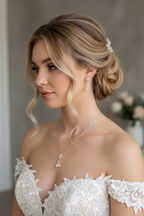 Zirkonia Schmuckset Gold – Collier & Ohrringe mit Tropfen-Design | ONDEGO®