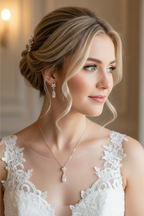 Zirkonia Schmuckset Gold – Collier & Ohrringe mit Tropfen-Design | ONDEGO®