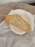 Diadem Gold – Haarschmuck mit Strass 5 cm hoch | ONDEGO®