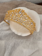 Diadem Gold – Haarschmuck mit Strass 5 cm hoch | ONDEGO®