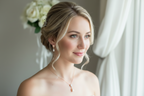 Zirkonia Perlen Schmuckset Roségold – Halskette & Ohrringe | Eleganter Brautschmuck | ONDEGO®