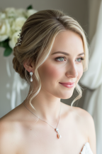 Zirkonia Perlen Schmuckset Rückenkette Silber – Brautschmuck mit abnehmbarer Rücken-Kette & Ohrringen | ONDEGO®
