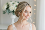 Zirkonia Perlen Schmuckset Roségold – Halskette & Ohrringe | Eleganter Brautschmuck | ONDEGO®